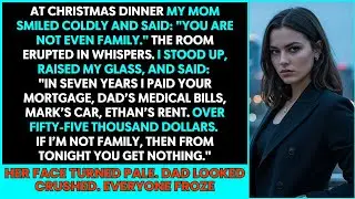 At Christmas Dinner, My Mom Said “You’re Not Even Family” — So I Said One Thing That Ended It All