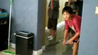 Kid gets trampled