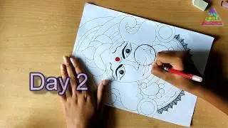 Maa Durga fine Pen Art | Part 3