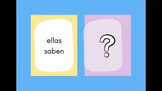Spanish Verb conjugation saber (to know) conjugation practice in Spanish (Latin America) | Present 