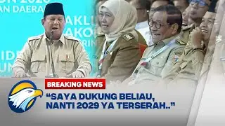Canda Prabowo ke Pramono: Dukung Gubernur Meski PDIP, 2029 Terserah..
