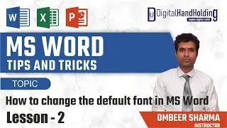 How to change the default font in word | MS Word tips and tricks | MS word tutorial in hindi #msword