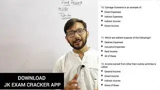TOP 20 FINAL ACCOUNTS MCQ's FOR JKSSB | JK EXAM CRACKER