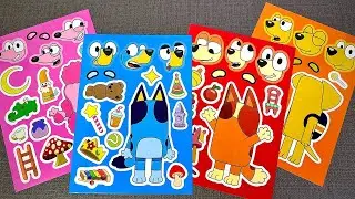 MUM, DAD, BINGO, BLUEY & FRIENDS ✨ BLUEY Family Paperdiy Sticker Book 블루이 패밀리