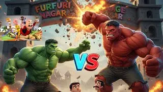 Hulk  Ne Motu Patlu  ,Furfurinafarko Bachayaa || Green Hulk Vs  Red Hulk 