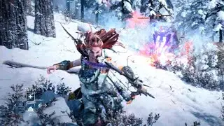 Horizon Forbidden West - Aloy drops 2 Apex Clawstriders w/ Purgewater & Drill Spikes (Very Hard)