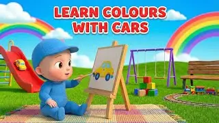Colors for Kids 🚗 | Baby Plays with Slides, Cars & Drawing 🎨 | The Jungle Playground Rhymes