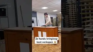 We betaalden &euro;60 voor deze kast&hellip; Winst?&hellip; 💰 #kringloop #interieurinspiratie