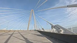 Driving Over Arthur Ravenel Jr Bridge 4K - Charleston, SC