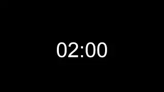 2 Minute Timer Countdown with Black Screen