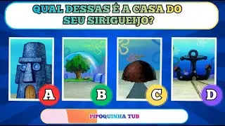 Você sabe tudo sobre Bob esponja? #quiz #quizgeral #infantil #alternativas #adivinhe #jogos #familia