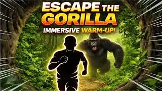 GORILLA RUN Immersive Interactive Warm Up | Gorilla Escape Challenge | Viral Interactive Game