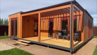 Модульный дом с потрясающим дизайном интерьера