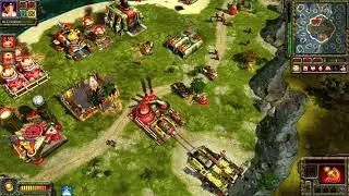 Red Alert 3 - 2 Soviet vs 2 brutal Allies map Roundhouse Redux