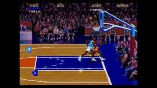 NBA JAM - Sega Genesis - New York Knicks vs Charlotte Hornets