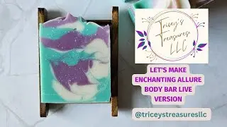 Enchanting Allure Live Version #coldprocesssoapmaking #soapmaker