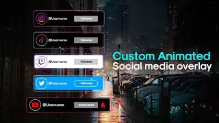 Custom Animated Social Media Pop ups|| Animated Lower Thirds 2023