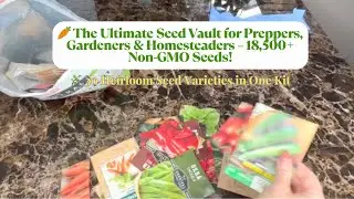 🌱 Grow Your Own Food! 30 Variety Heirloom Survival Garden Seed Vault