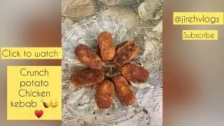Crunch Crispy Potato Chicken Kebab 🍗🤤🫶🏻✨    Click to watch |  ||@JirehVlogs_ || Subscribe  #video