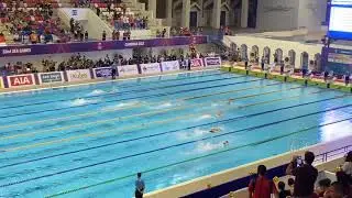 Supporting Cambodian Swimmers in Sea Games at Morodoc Techo Stadium