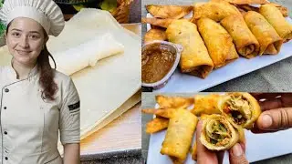 Ramadan Preparation Recipes for 2026-Chicken Spring Roll Recipe with Homemade Sheets