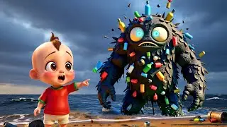 Monster in the Lake Song | Keep the Water Clean | Tiny Miny Media Baby Kids Song
