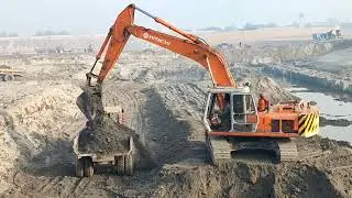 excavation work in river||satluj river excavation||Head islam barrage rehabilitation work||civil
