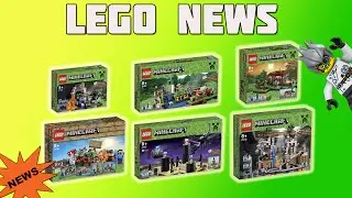 Новости Lego: Изображение наборов LEGO Minecraft (#21113, #21114, #21115, #21116, #21117, #21118)