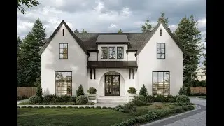Modern Transitional House | 4 Beds & 3.5 Baths | Plan 8937-00044