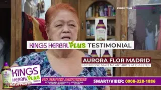 Arthritis, Diabetes Aurora Flor Madrid | KINGS Herbal Plus Testimonial