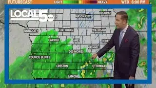 Iowa weather update: More rain is expected today, a few storms possible in eastern Iowa