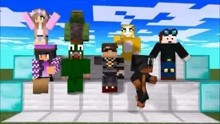 Monster School: Build Battle 3 | Youtuber Skins - Minecraft Animation
