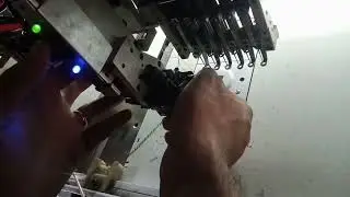 Embroidery machine sequins device cutting and center setting (part1)