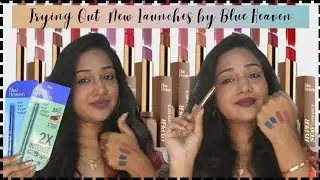 Trying Out @blueheavencosmetics #newlaunches | #blueheaven #minireviews #review #hypermattelipstick
