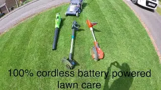 battery powered lawn care