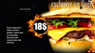 Create a restaurant menu display video - Best Short Video Ads service