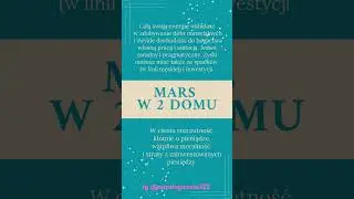 Energia Marsa #astrologia #horoskop #kosmogram #planety #energiamarsa #mars