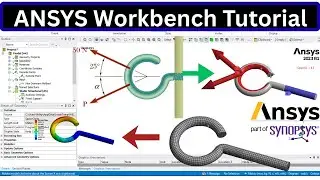 ANSYS Workbench Static structural analysis - Hook with inclined loads