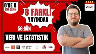 56.GÜN VERİ VE İSTATİSTİK 8'DE 8 SORU ÇÖZÜM | 58 GÜNDE TYT MATEMATİK KAMPI #yks2025