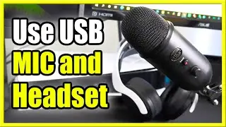 Как одновременно использовать USB-микрофон и гарнитуру на PS5 (настройка прямой трансляции)
