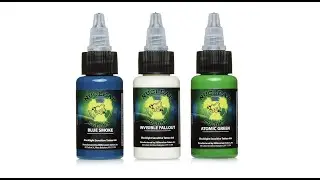 MOMs UV reactive tattoo ink. Mixing colors