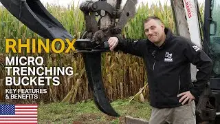 MICRO TRENCHING BUCKETS - the TIME-SAVING attachment!! | Rhinox Group US
