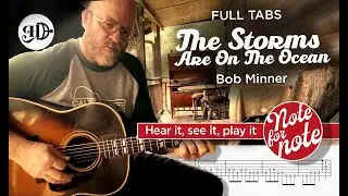 Hugh D Guitar &ndash; Bob Minner &bull; The Storms Are On The Ocean 🟥 Note‑for‑Note + Full TAB