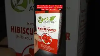 Grow Gorgeous Hair Fast with Hibiscus Powder! 🌺🌱 #hibiscusforhair #hairgrowth #hairtips #shorts