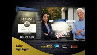 Rrealtor sign post installation - Sign Board Lights