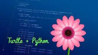 🌸 Draw a Beautiful Flower with Python Turtle | Turtle Graphics Animation