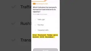 Over Protocol Today Quiz Answer of 20th December #cryptoquiz #quiz  #overprotocolwallet #quizanswer