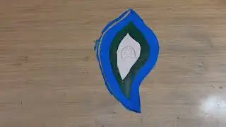 How To Make Feather With Cardboard For Krishna | Feather Making From Cardboard