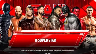 Legendary 8 Man Knockout Match at Monday Night Raw | WWE 2K24