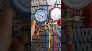 Carga de g&aacute;s R134 estabilizada em 9psi